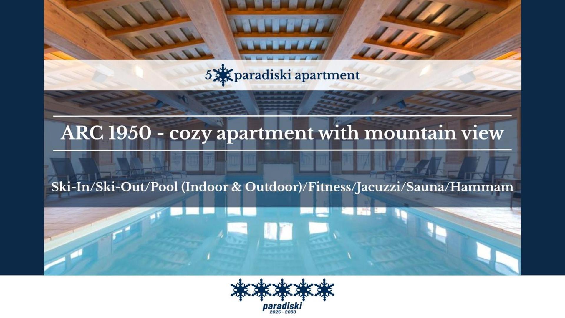 Arc 1950 - Cozy Apartment With Mountain View Les Arcs  Eksteriør billede